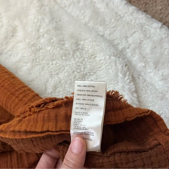 Free People Sunday Stroll smock Brown Bohemian Maxi Dress in Vintage Wash sizeXL - Picture 7 of 12